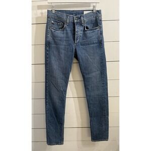 Rag & Bone Jeans 29 x 31 Blue Fit 2 Slim Cotton‎ Straight USA Made Button Fly